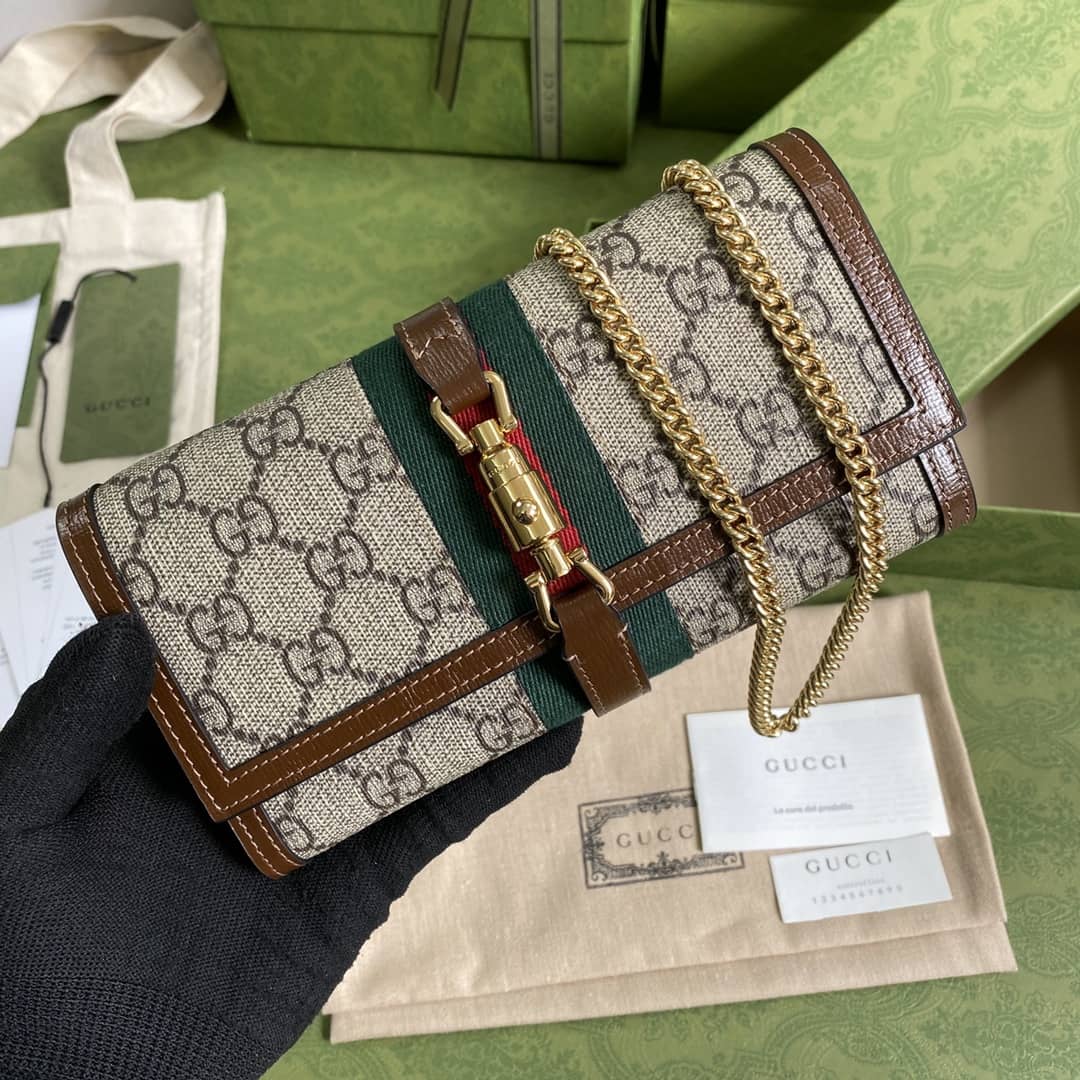 Gucci Jackie 1961 Shoulder Bag Chain Wallet Replica 652681 - DEEPREPS