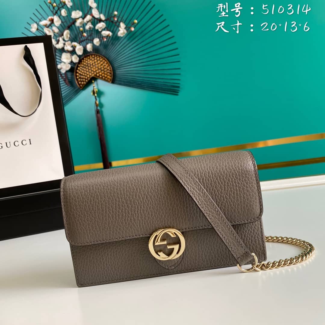 Gucci Interlocking Crossbody Bag Chain Wallet Replica 510314 - DEEPREPS