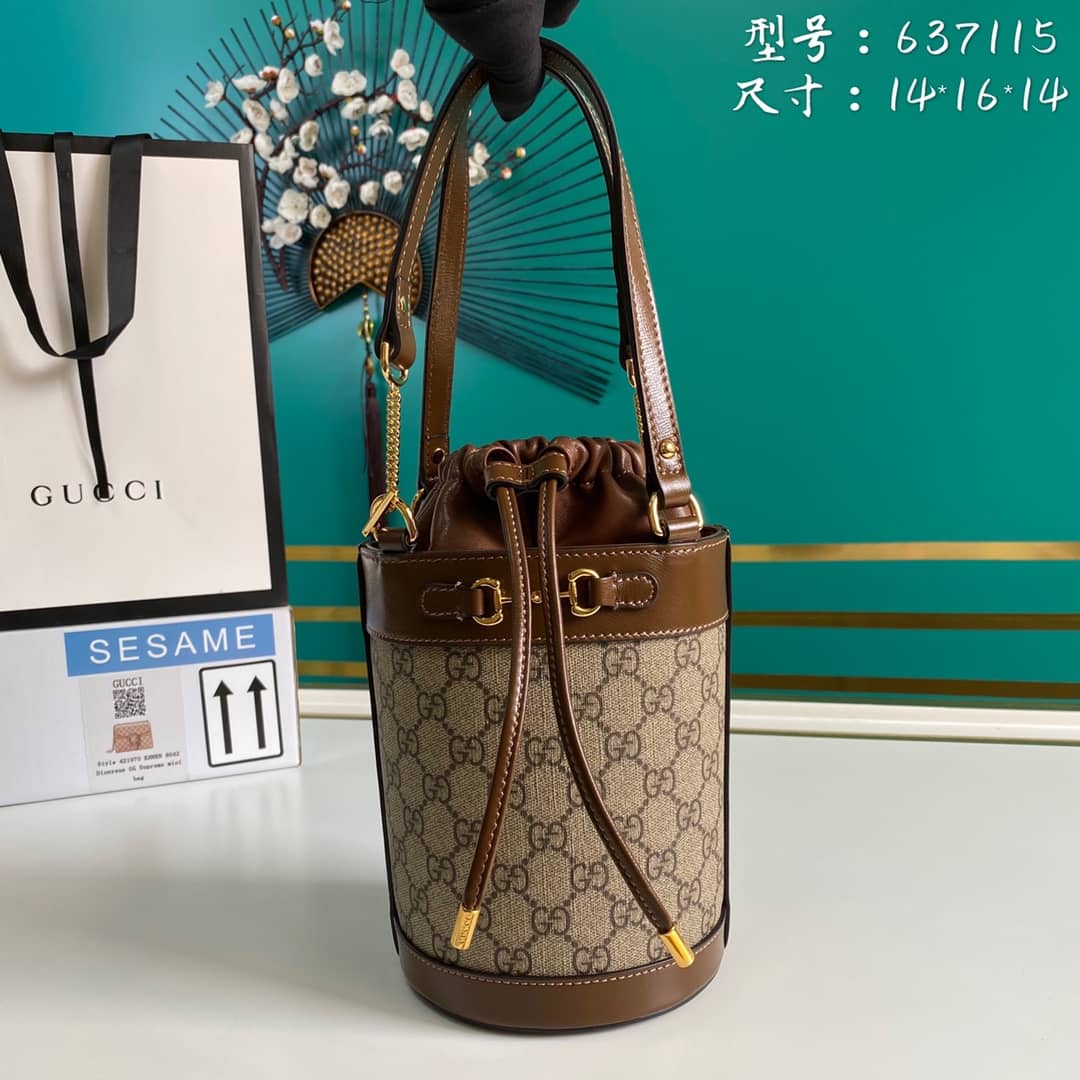 Gucci Horsebit 1955 Small Bucket Bag Replica 637115 - DEEPREPS