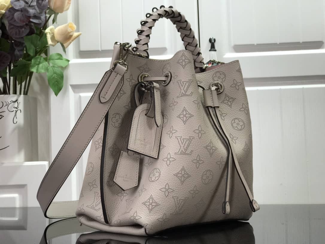 Louis Vuitton Mahina Muria Replica Handbag Gray M55801 - DEEPREPS