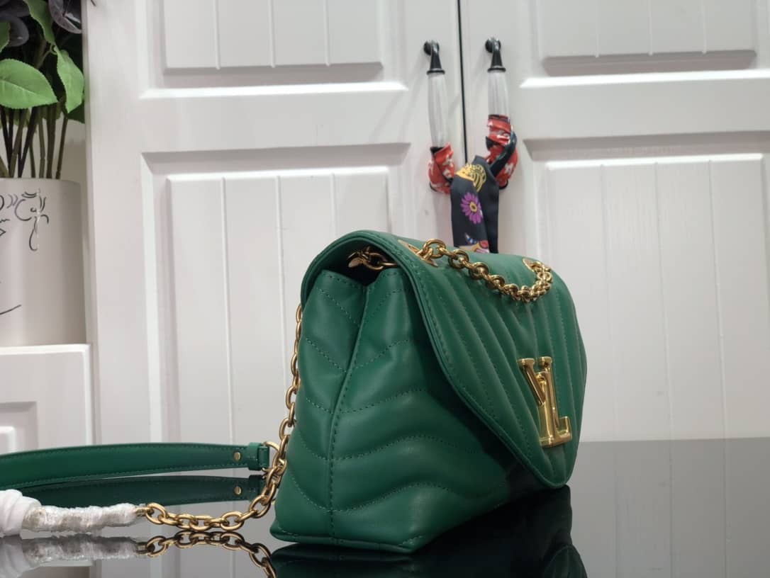 Louis Vuitton New Wave Chain Replica Bag H24 Green M58552 - DEEPREPS