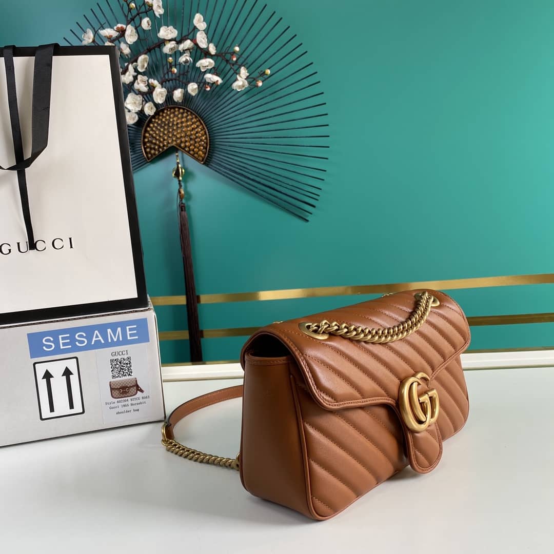 Gucci Marmont GG Small matelassé Shoulder Bag Replica 443497 - DEEPREPS