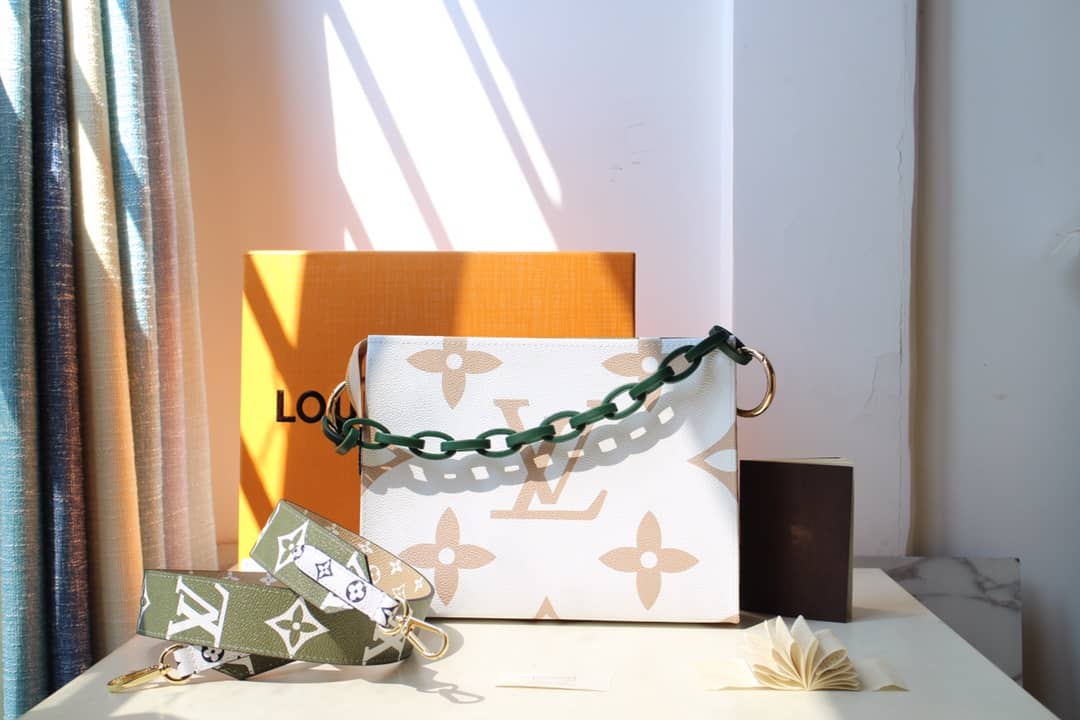 Louis Vuitton Monogram Giant Toilet Pouch Crossbody Bag Replica Green M67692 - DEEPREPS