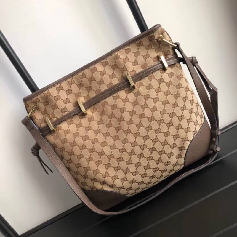 Gucci 1955 Horsebit Messenger Bag Replica Brown 602089 - DEEPREPS
