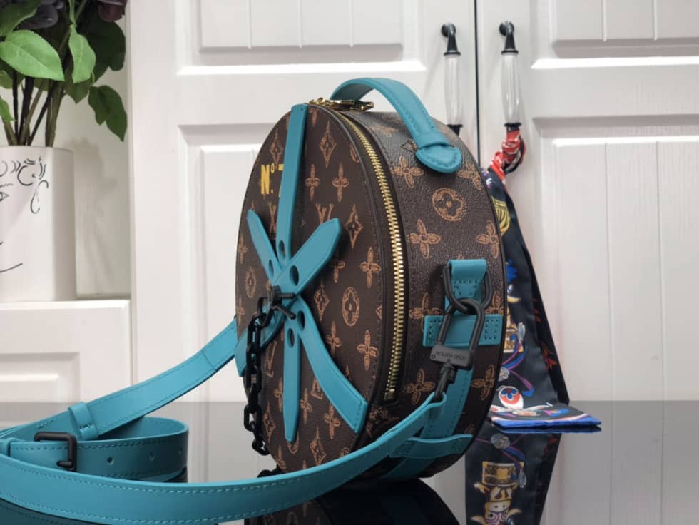 Louis Vuitton Wheel Box Monogram Blue M59706 Replica Crossbody Bag - DEEPREPS