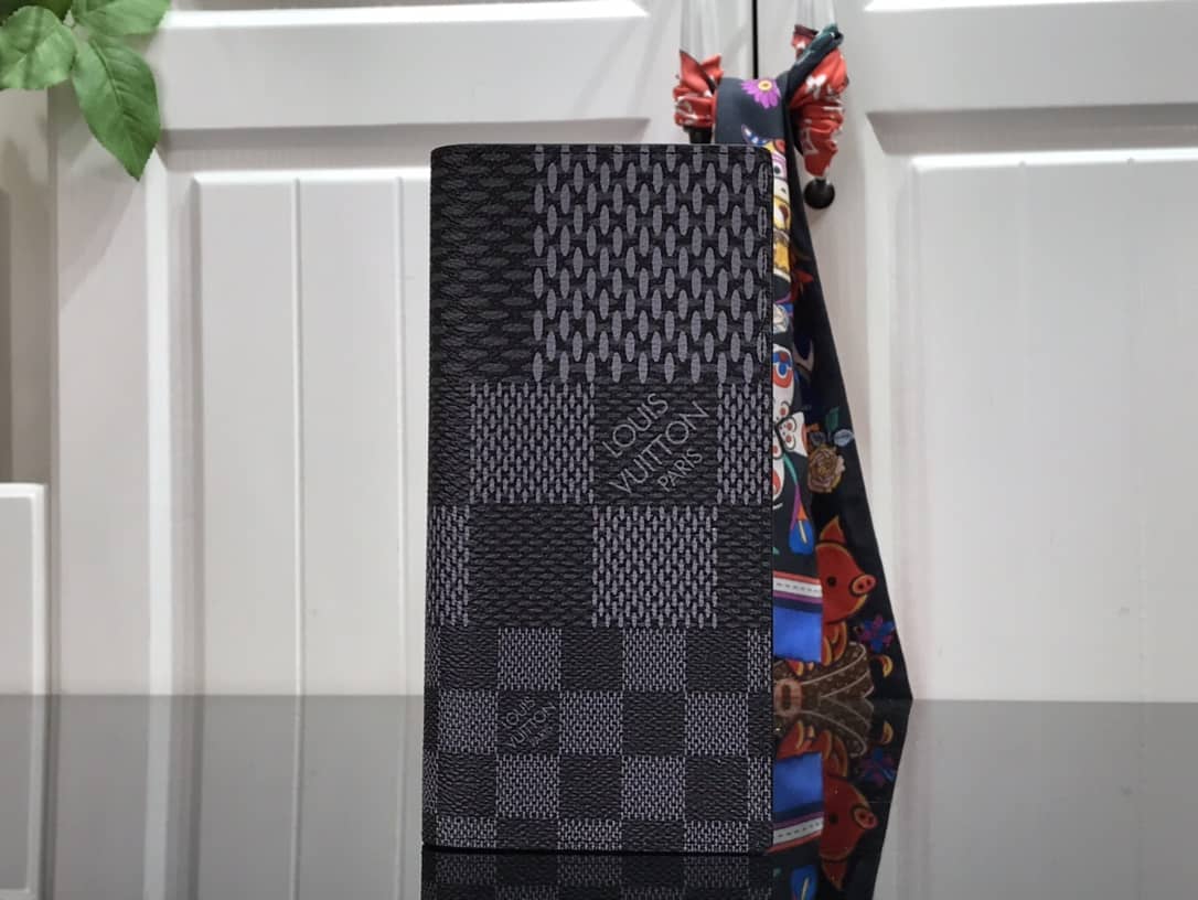 Louis Vuitton Multiple Wallet Damier Infini Leather Replica Black N60440 - DEEPREPS