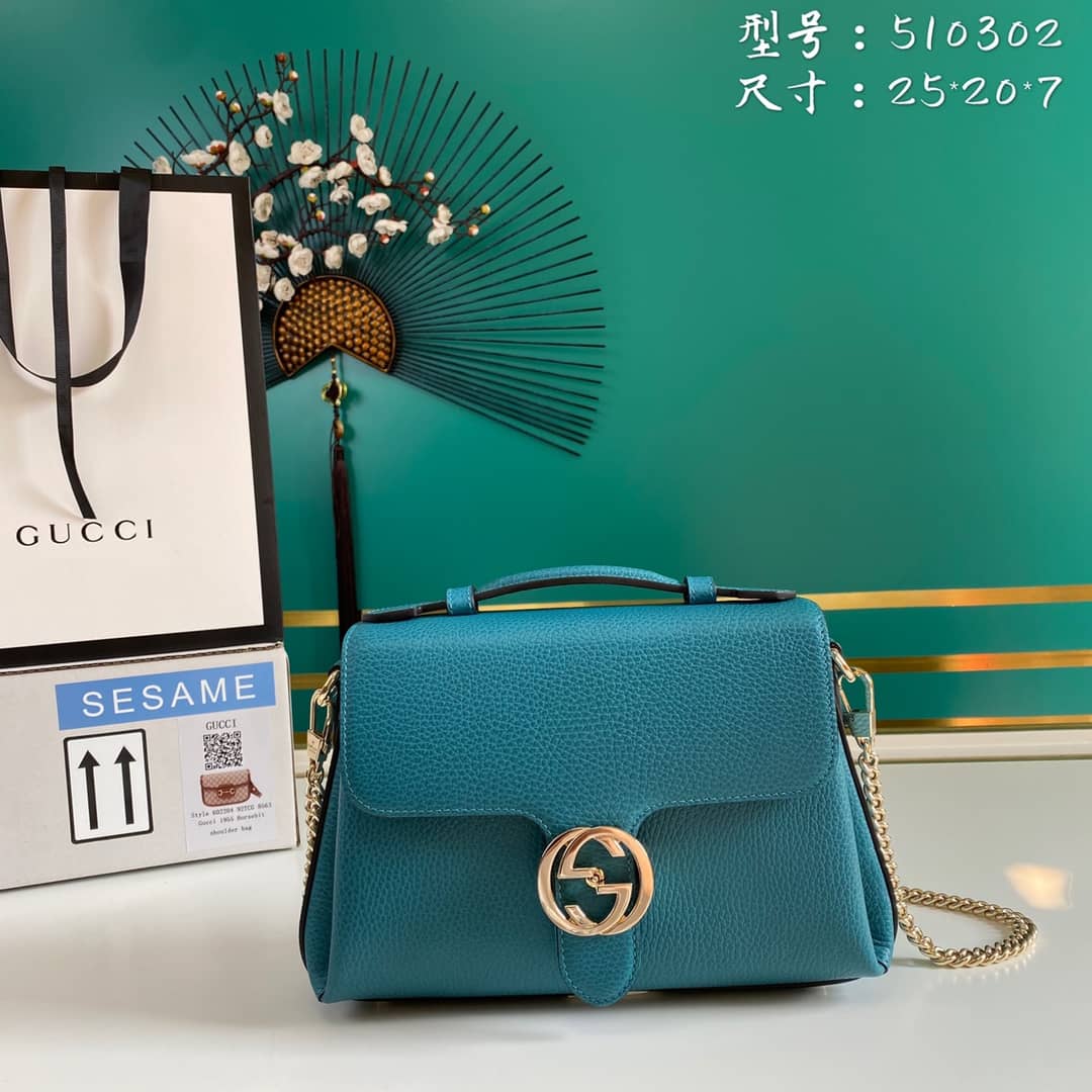Gucci Interlocking G Chain Shoulder Bag Replica 510302 - DEEPREPS