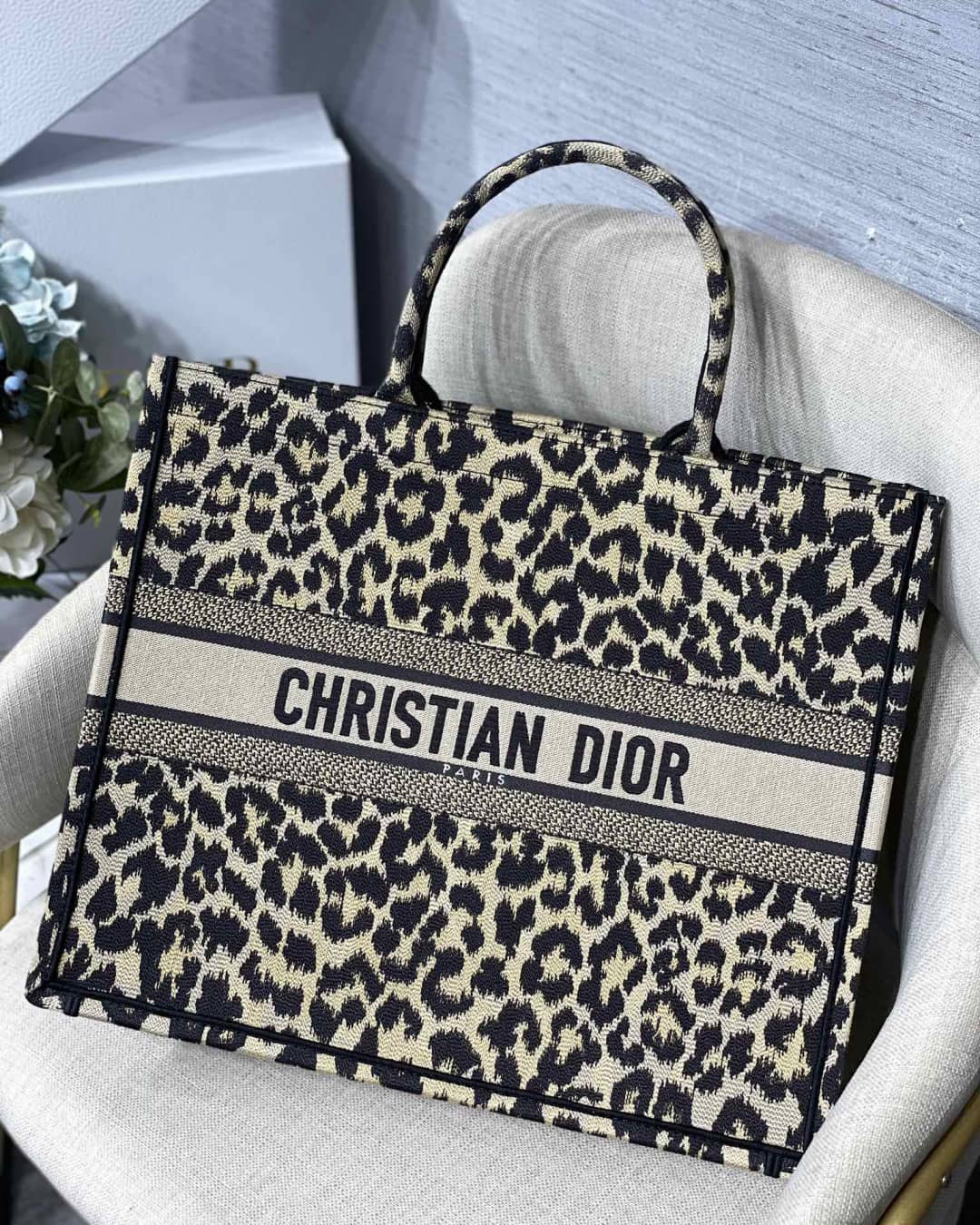 Christian Dior Tote Bag Dupe CD Book Embroidery - DEEPREPS