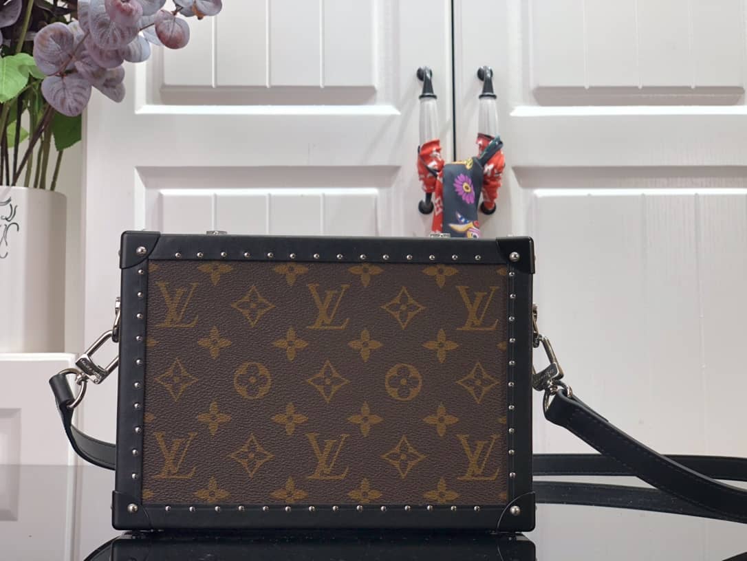 Louis Vuitton Monogram Massacar Canvas Clutch Box Replica - DEEPREPS