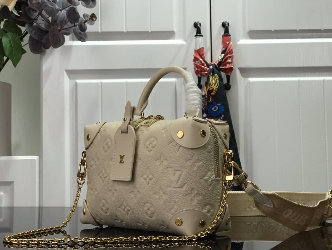 Best Replica Louis Vuitton Petite Malle Souple Monogram Replica Bag Beige M45571(ColaReps) - DEEPREPS