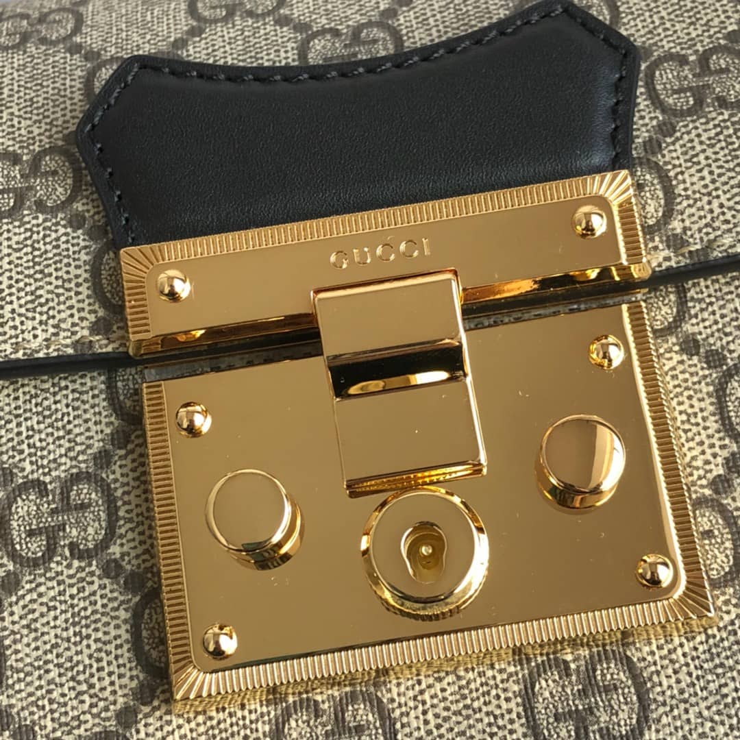 Gucci Padlock GG Small Bamboo Shoulder Bag Replica Brown 603221 - DEEPREPS