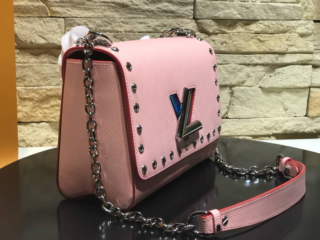 Louis Vuitton Twist MM Inspired Chain Shoulder Bag - DEEPREPS