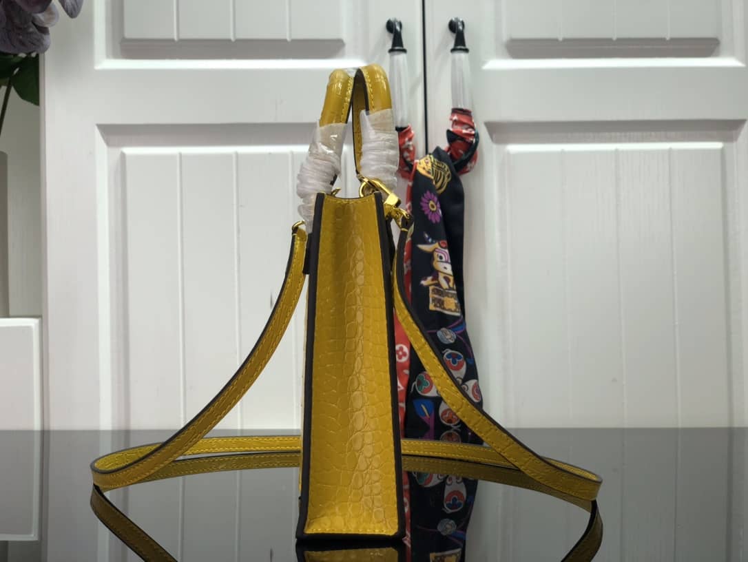 Louis Vuitton Petit Sac Plat Flat Shoulder Bag Replica Yellow M80169 - DEEPREPS