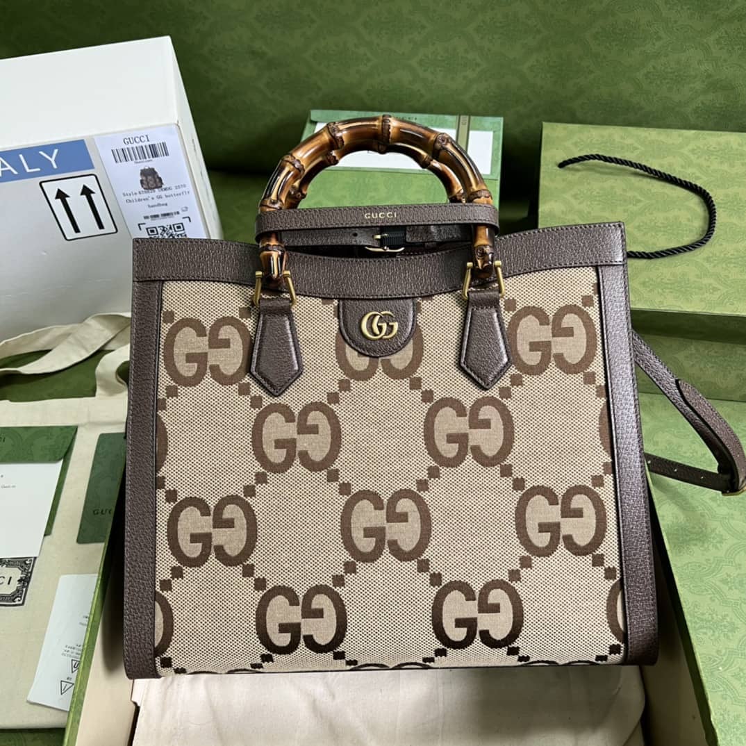Gucci Diana Medium Tote Bamboo 655658 Replica Bag - DEEPREPS