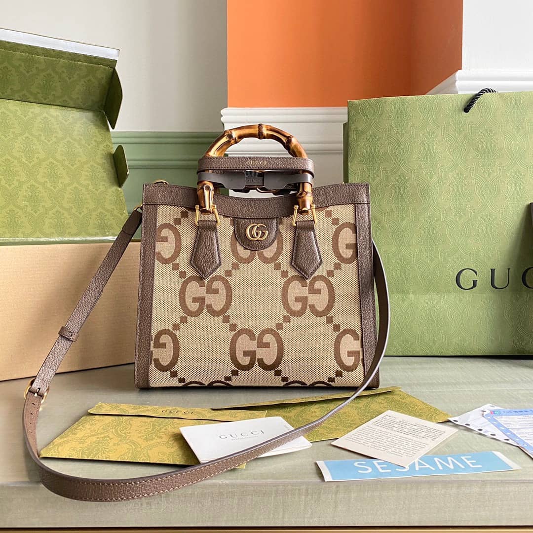 Gucci Diana Jumbo GG Small Tote 660195 Replica Crossbody Bag - DEEPREPS
