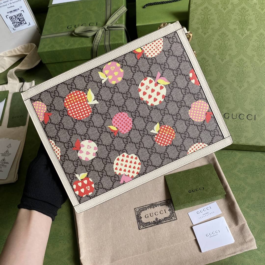Gucci Purse Dupes Les Pommes Zip Pouch 664113 - DEEPREPS