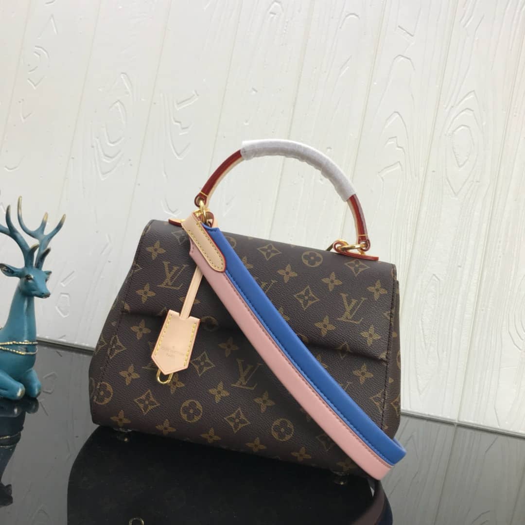 Louis Vuitton Cluny Bb Monogram Canvas Shoulder Bag Replica Blue M42738 - DEEPREPS