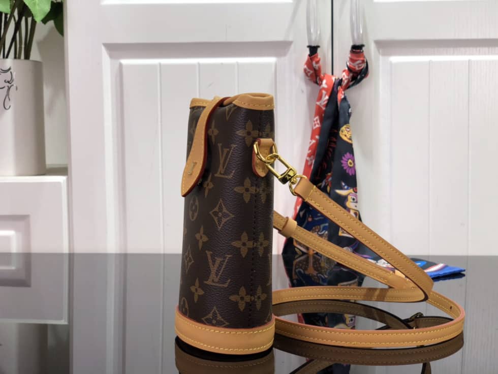 Louis Vuitton Fold Me Pouch Monogram Brown M80874 Replica Bucket Bag - DEEPREPS
