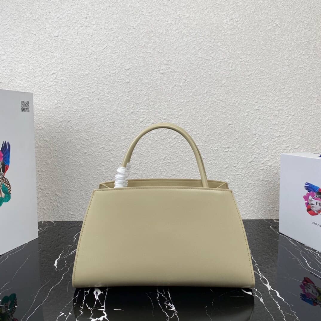 Prada Small Brushed Leather Replica Tote - DEEPREPS