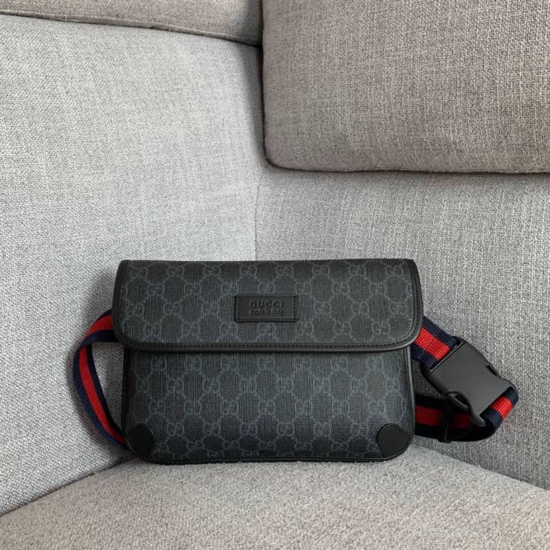 Gucci GG Psychedelic Belt Bag Replica Black 598113 - DEEPREPS