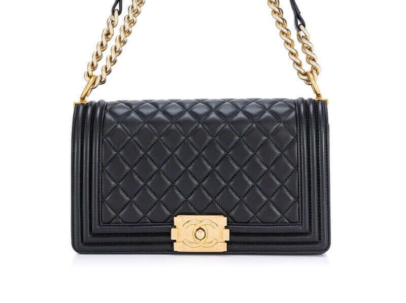 Chanel Boy Old Medium Leather Handbag ABC25345 - DEEPREPS