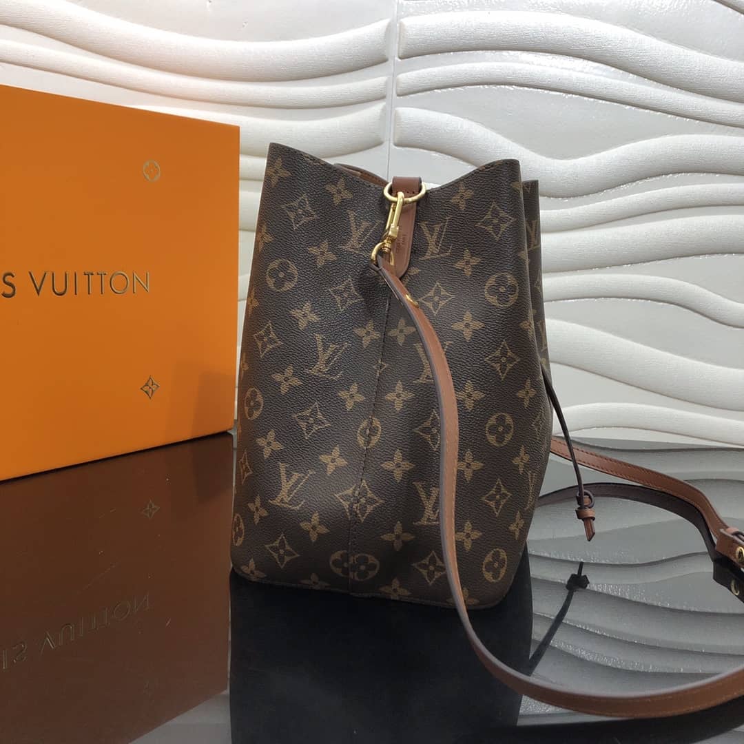 Louis Vuitton Neonoe Replica Bucket Bag Brown M44020 - DEEPREPS