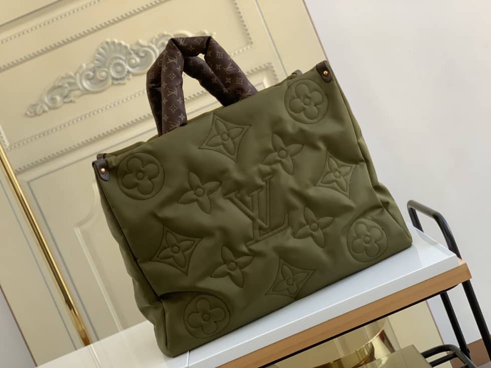 Louis Vuitton Onthego GM Nylon Monogram Pilow Giant Green M59007 Replica Tote - DEEPREPS
