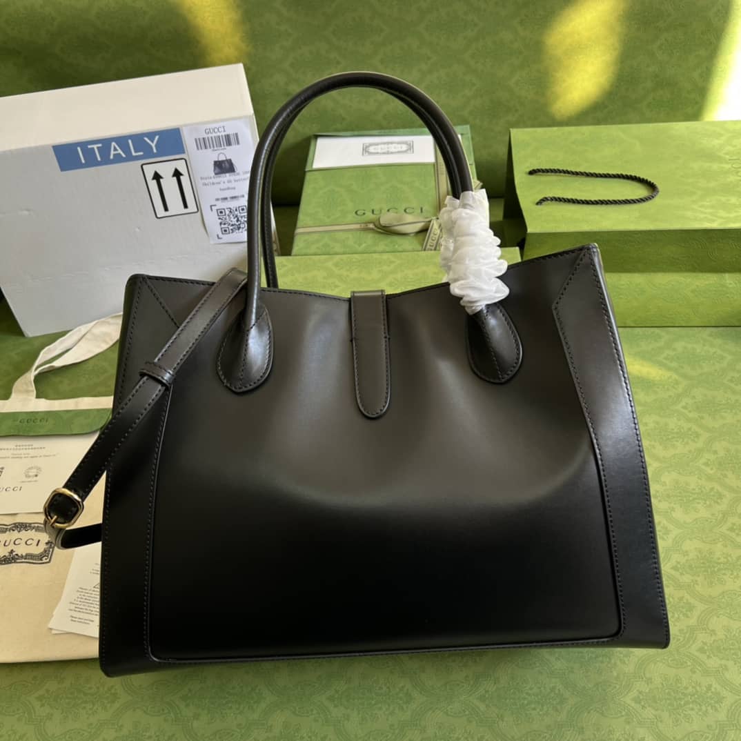 Gucci Jackie 1961 Large Tote Bag Black 649015 Replica - DEEPREPS