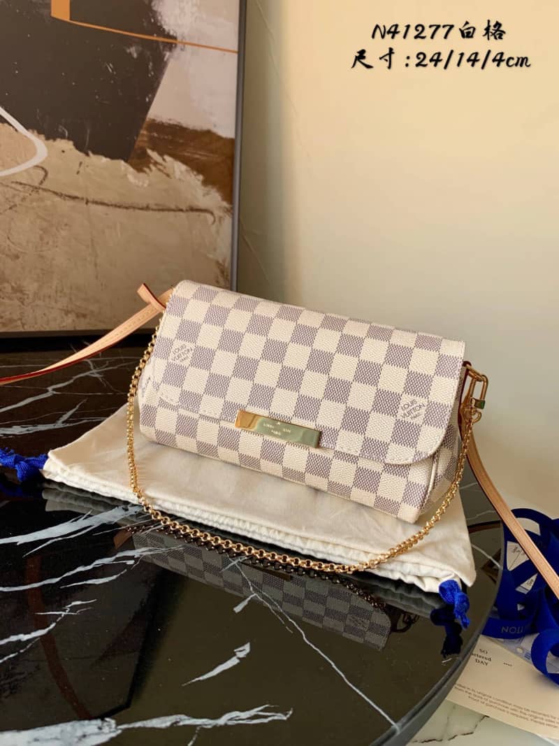Louis Vuitton Favorite MM Demier Azur Chain Replica Handbag N41275 - DEEPREPS