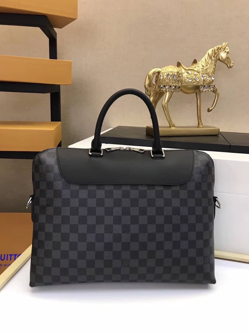 Louis Vuitton Porte-Documents Jour Damier Graphite Canvas Bag Replica N48260 - DEEPREPS