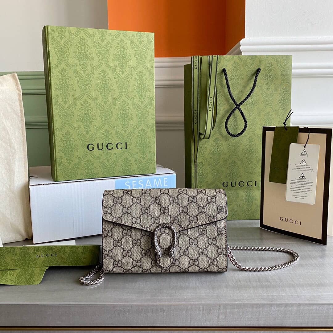 Gucci Dionysus Chain Wallet Shoulder Bag Replica Red 401231 - DEEPREPS