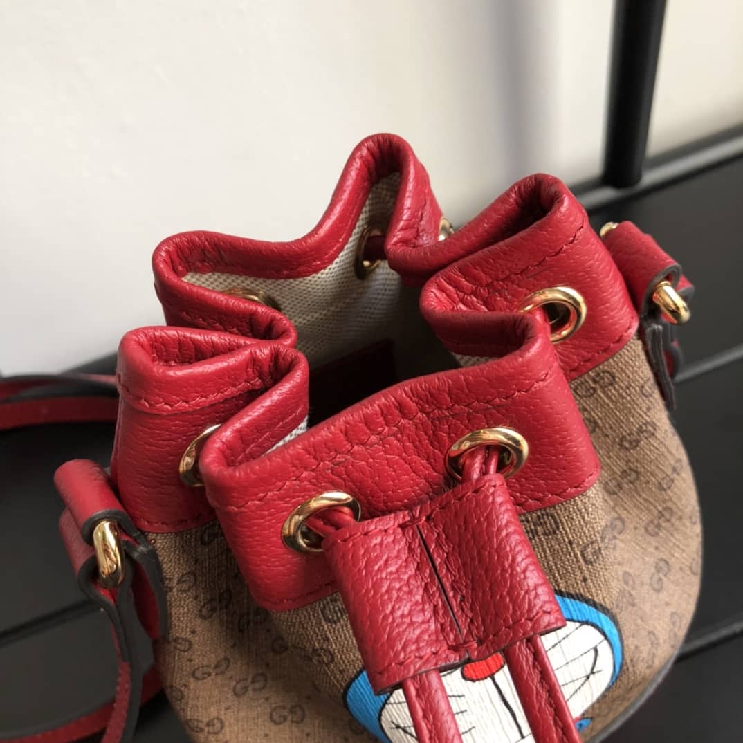 Gucci X Doraemon Mini Bucket Bag Replica 647801 - DEEPREPS