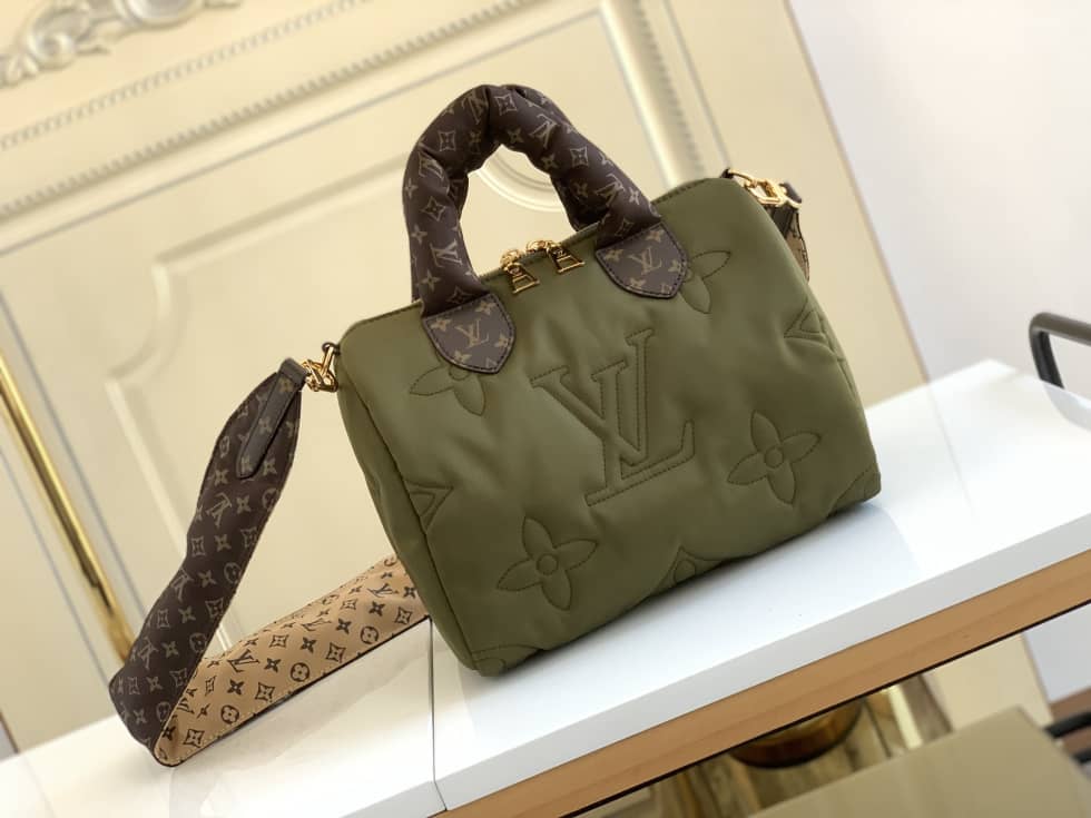 Louis Vuitton Replica Bags Speedy Bandouliere 25 Green M59009 - DEEPREPS