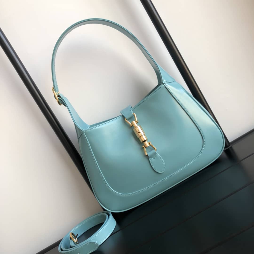 Gucci GG Jackie 1961 Small Hobo Shoulder Bag Replica Blue 636709 - DEEPREPS