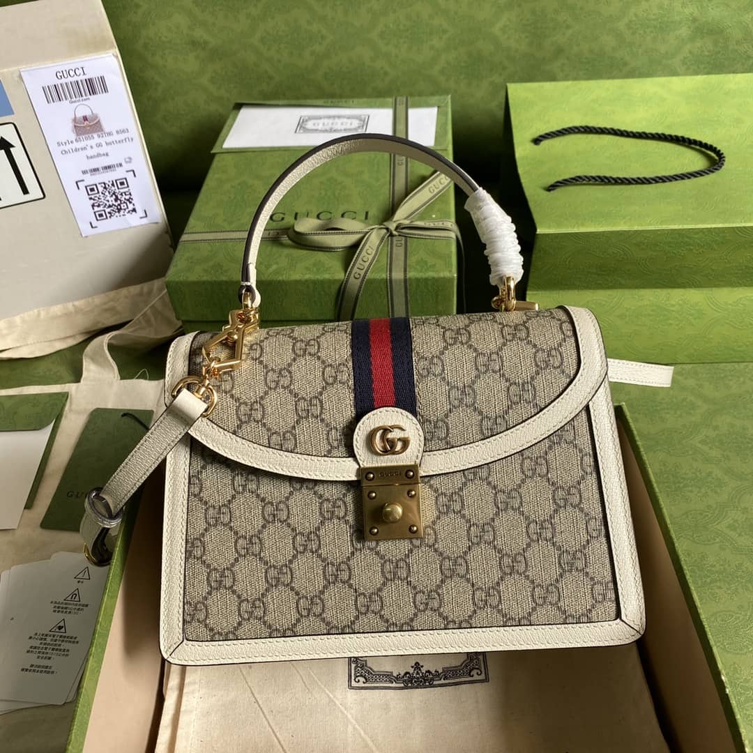 Gucci Ophidia Web Small Top Handle Bag Replica 651055 - DEEPREPS