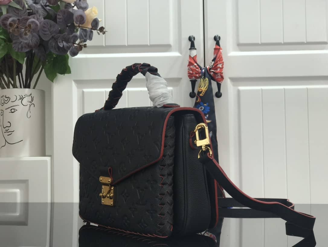 Louis Vuitton Pochette Metis Braided Monogram Empreinte Replica Black M43942 - DEEPREPS