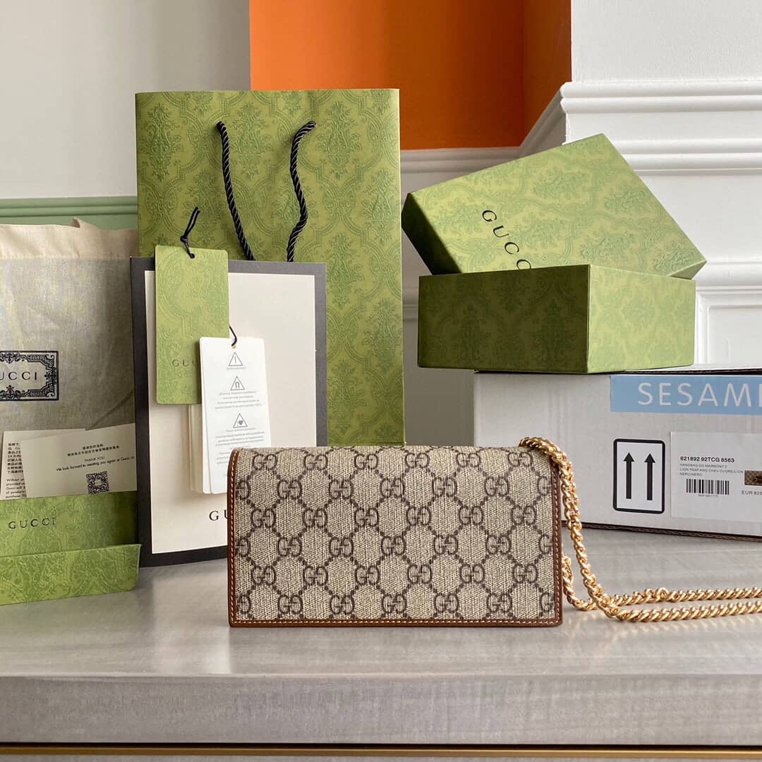 Gucci GG Supreme Horsebit 1955 Chain Wallet Replica 621892 - DEEPREPS