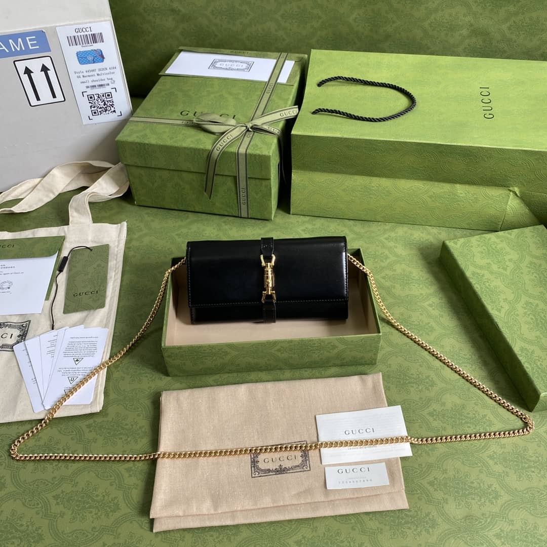 Gucci Jackie 1961 Shoulder Bag Chain Wallet Replica 652681 - DEEPREPS
