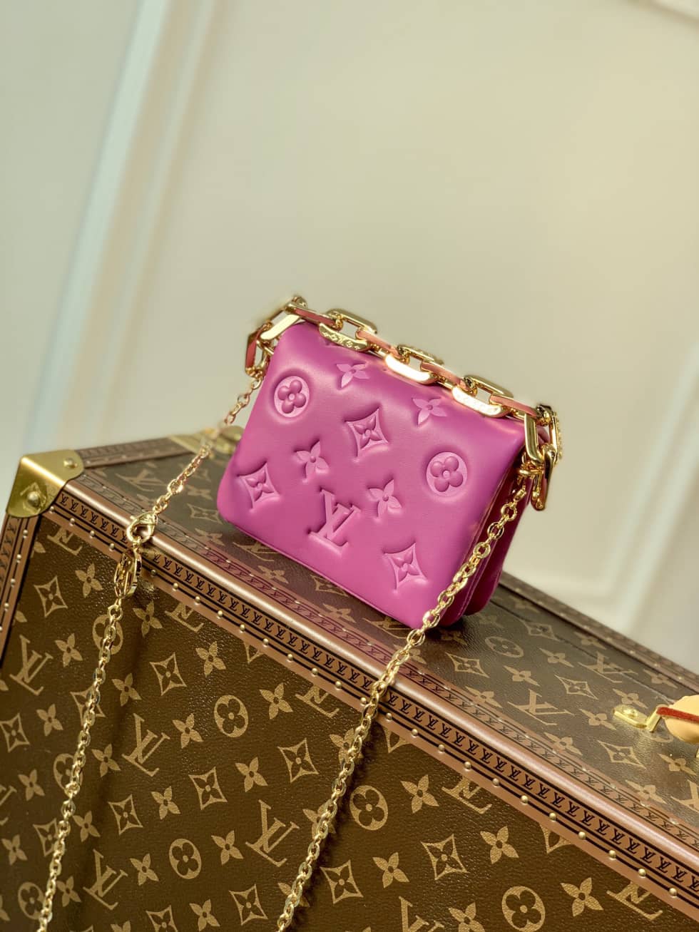 Best Replica Louis Vuitton Beltbag Coussin Cruise 22 Monogram Embossed Orchid M81127 Replica Crossbody Bag(ColaReps) - DEEPREPS