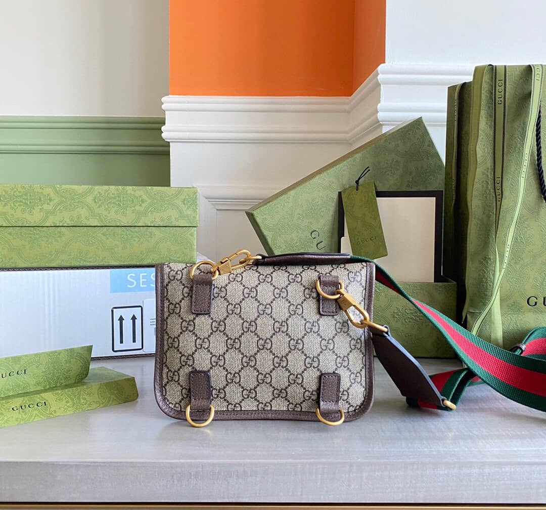 Gucci Guccitotem Web GG Supreme Messenger Bag Replica 489617 - DEEPREPS