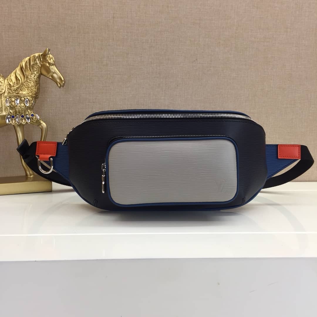 Louis Vuitton Damier Graphite Canvas Replica Bumbag Black Orange M51464 - DEEPREPS