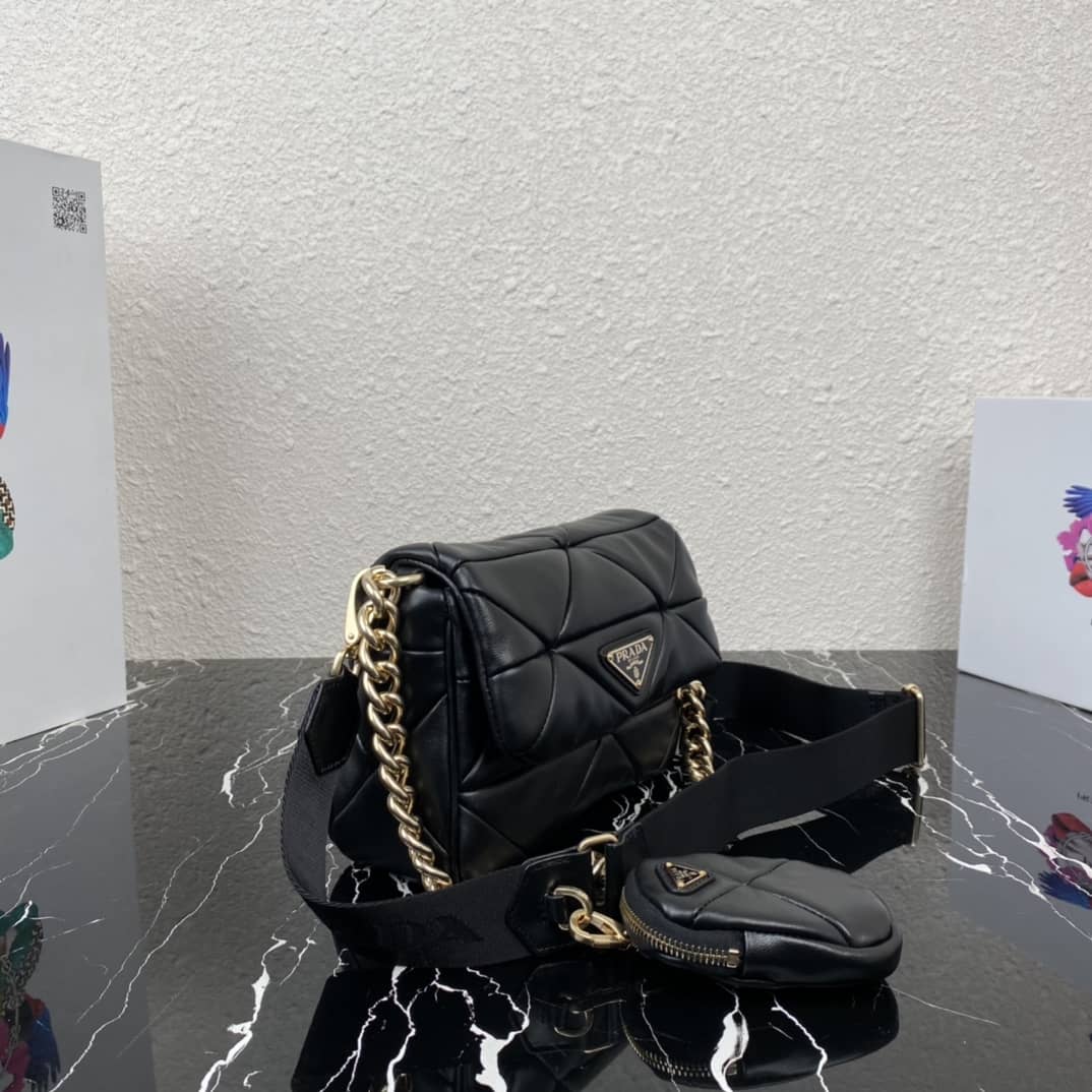 Prada System Nappa Leather Patchwork Replica Bag - DEEPREPS