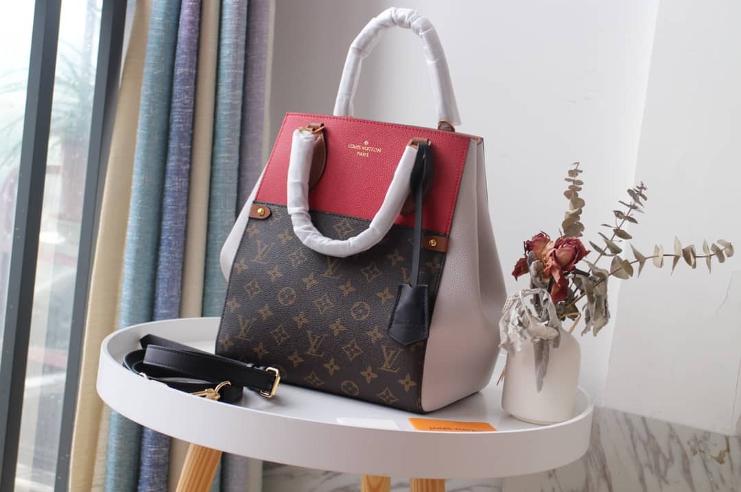 Louis Vuitton Monogram Fold MM 2way Tote Replica Red M45409 - DEEPREPS