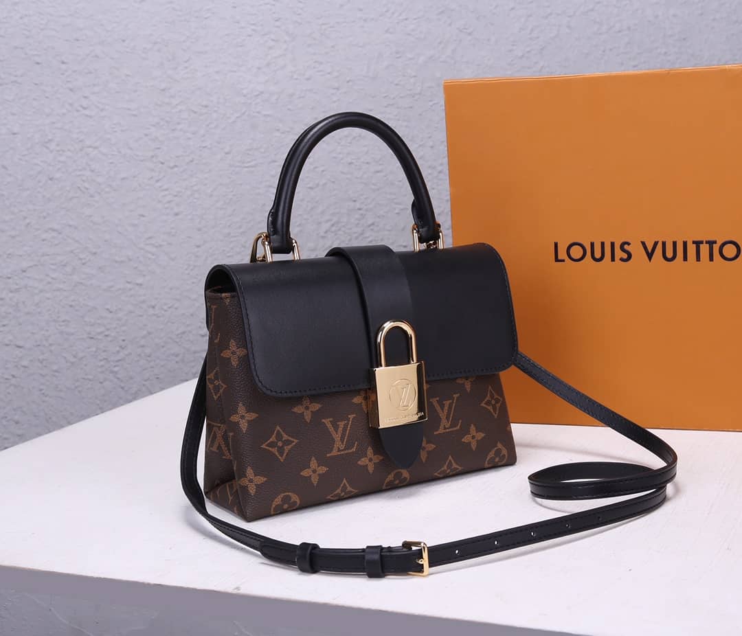 Louis Vuitton Locky BB 2way Replica Shoulder Bag Black M44141 - DEEPREPS