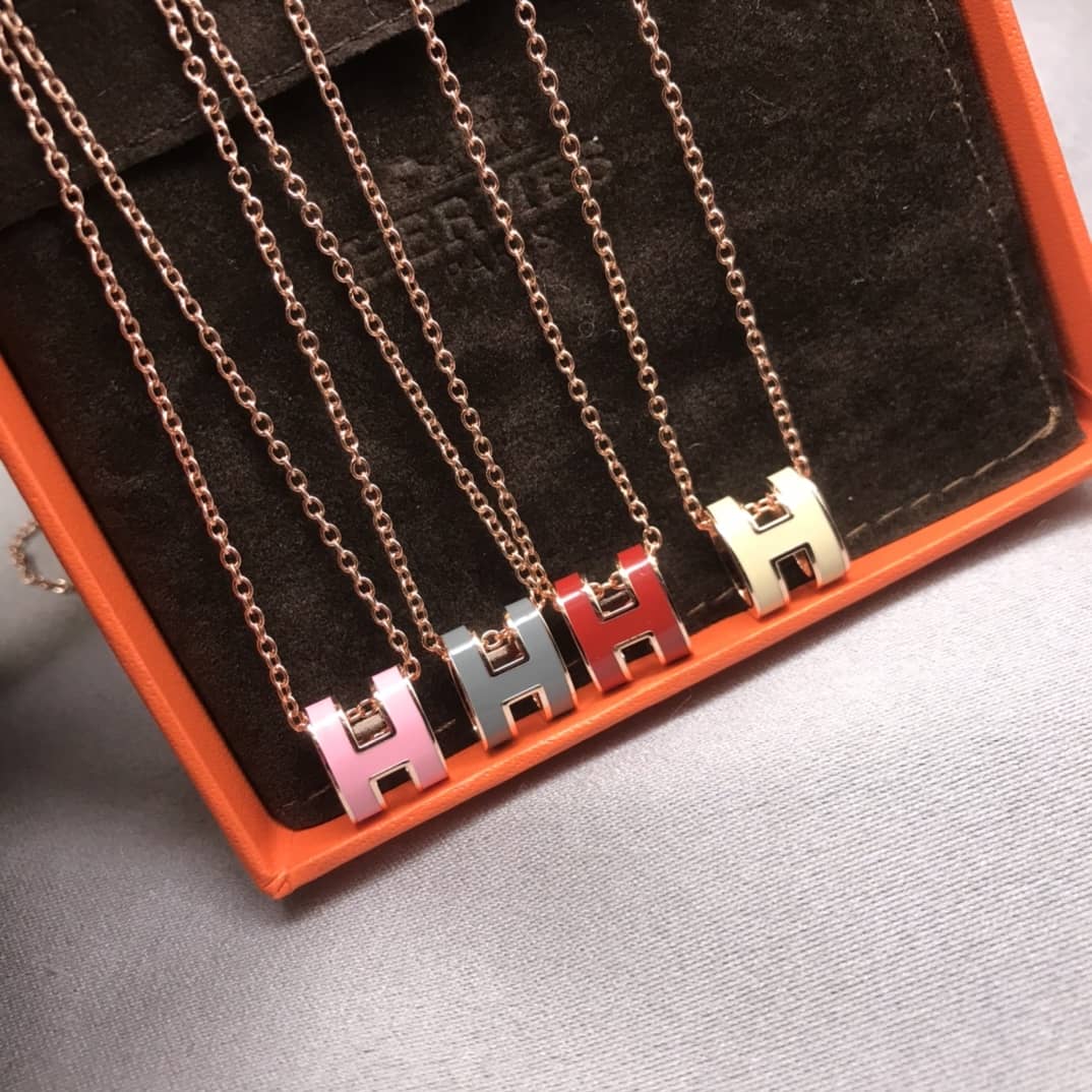 Knockoff Hermes Logo Necklace - DEEPREPS