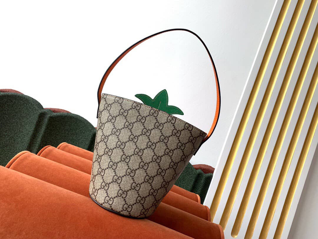 Gucci Children GG Bucket Bag With Pineapple Replica 580850 - DEEPREPS