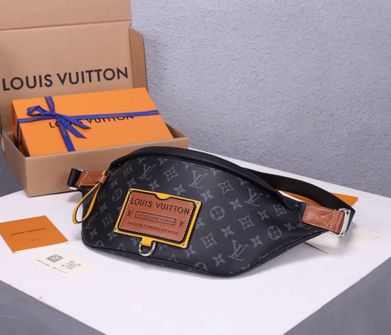 LV Bum Bag Dupe Monogram Eclipse Coated Canvas Discovery M45220 - DEEPREPS