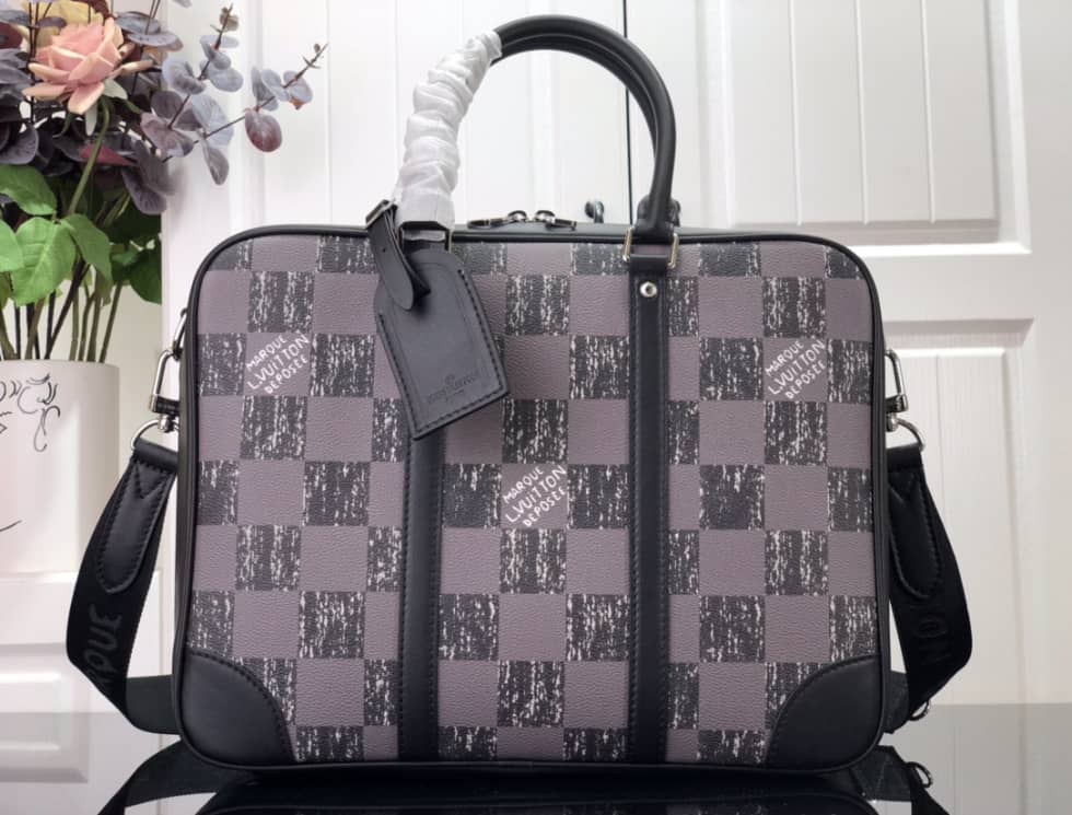 Louis Vuitton Sirius Briefcase Graphite N50072 Replica Messenger Bag - DEEPREPS