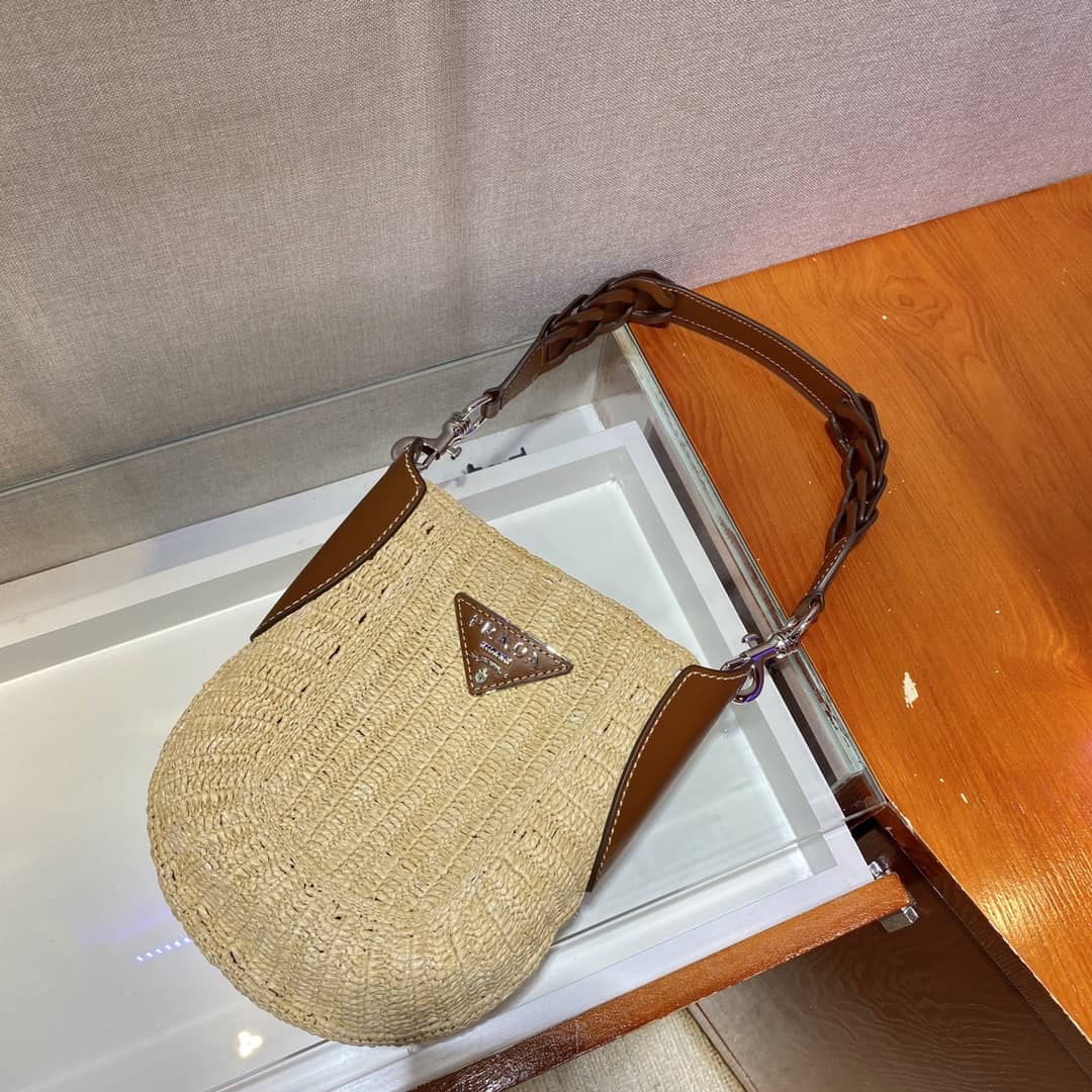 Prada Raffia Leather Replica Bag - DEEPREPS