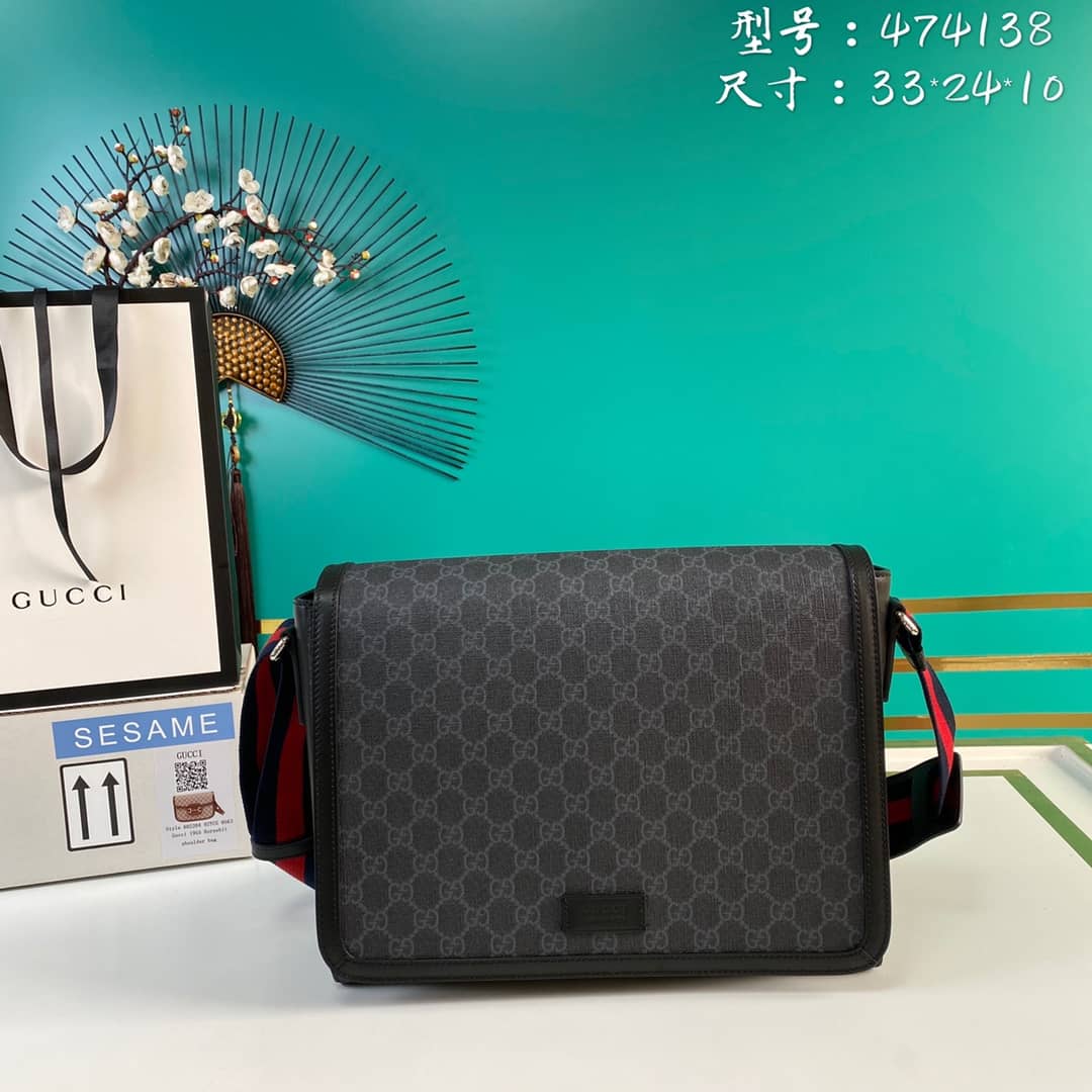 Gucci Courier GG Supreme Shoulder Bag Replica 474138 - DEEPREPS